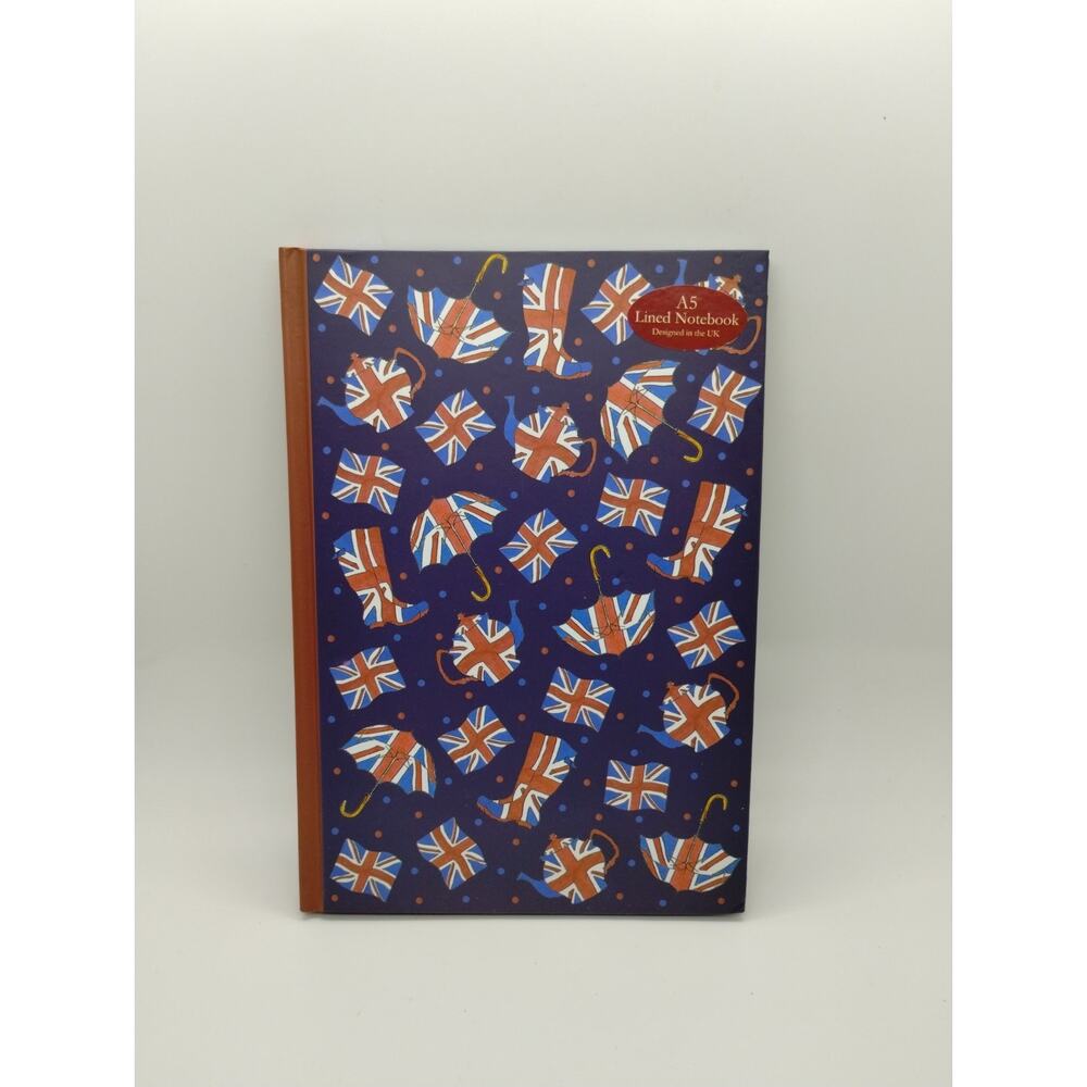 Milly Green British London Flag 8.5" x 6" Lined Notebook Journal - Union Jack